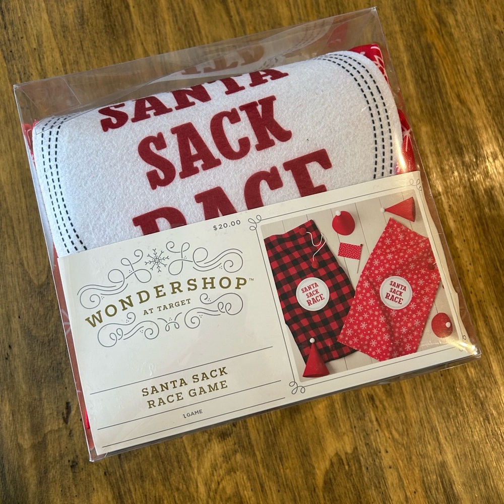 Wondershop Christmas Santa Sack Race Set